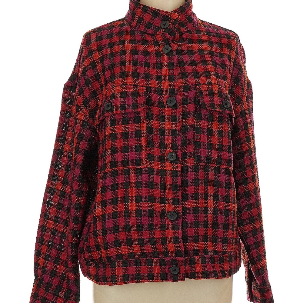 NWT Sanctuary Red and Black Checkered Jacket